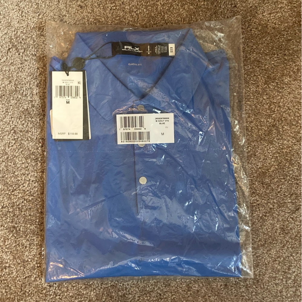 Ralph Lauren RLX Women’s Polo Shirt, Blue, Medium